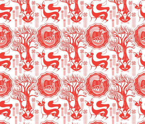 Lucky Foxy fabric by spicysteweddemon on Spoonflower - custom fabric