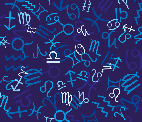 zodiac fabric by marketolya on Spoonflower - custom fabric