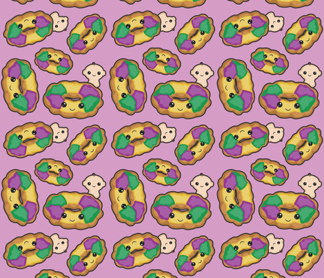 KingCake II fabric by craftyalien on Spoonflower - custom fabric