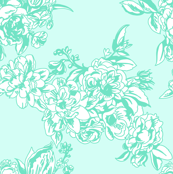 Teal Tiffany's Blue Floral