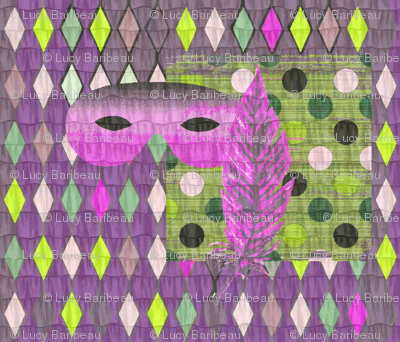 Mardi gras still life