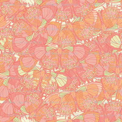 Seamless texture with butterflies