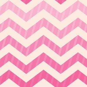 Tickle Me Pink Chevron 