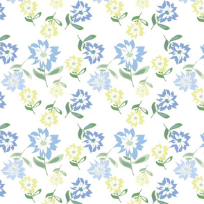 VintageFlowerBlueLemon