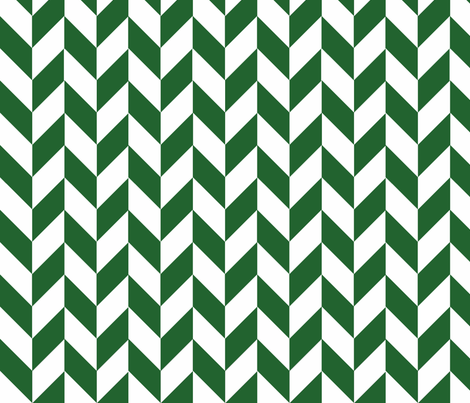 Small Green-White Herringbone fabric by megankaydesign on Spoonflower - custom fabric