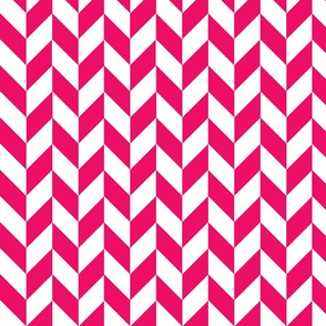 Small Pink-White Herringbone