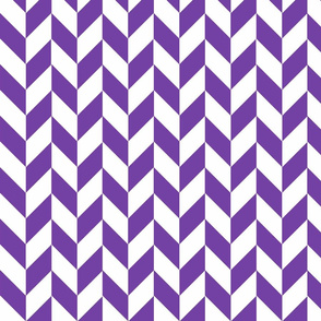 Small Purple-White Herringbone