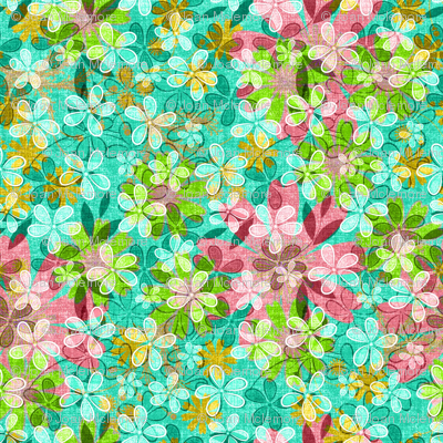 Floral Meadow Mix in turquoise