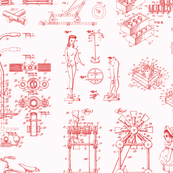 Patent Drawings - Toys (red)