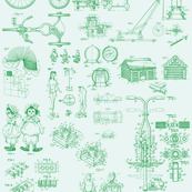 Patent Drawings - Toys (green) - paper