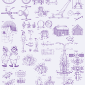 Patent Drawings - Toys (purple) - paper