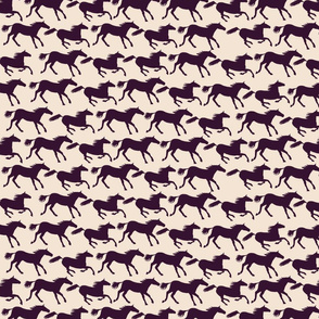 wild horses - brown