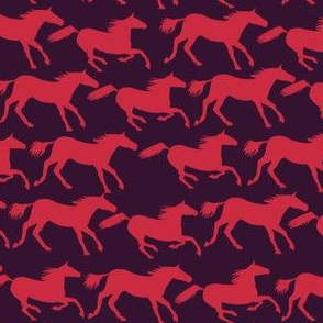 wild horses - blush red
