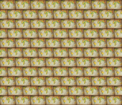 map bricks small fabric by krs_expressions on Spoonflower - custom fabric