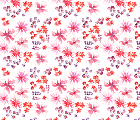 amélie fond blanc M fabric by nadja_petremand on Spoonflower - custom fabric