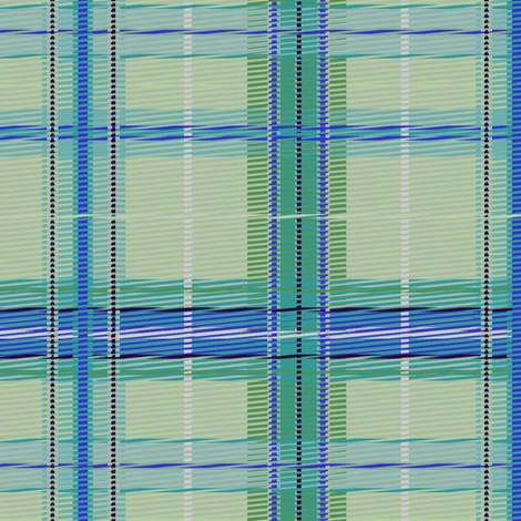 plaid_mintsky fabric by glimmericks on Spoonflower - custom fabric