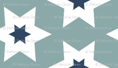 Stars - Navy and Blue