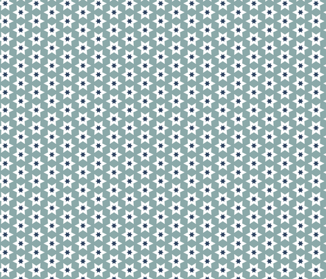 Stars - Navy and Blue fabric by 1606 on Spoonflower - custom fabric