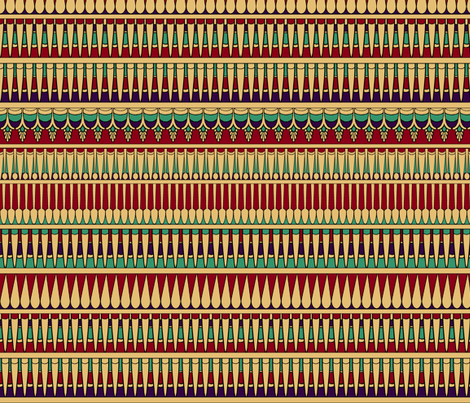 Egyptian Collar Stripe fabric by pond_ripple on Spoonflower - custom fabric