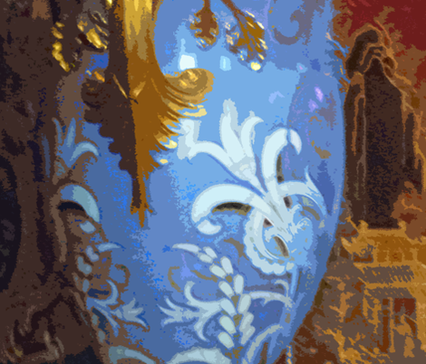 Large Blue Vase