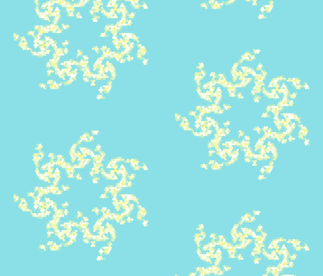 Daisy wreath fabric by cs_nyc on Spoonflower - custom fabric