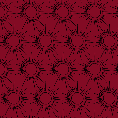 Suns in the Sky fabric by pond_ripple on Spoonflower - custom fabric
