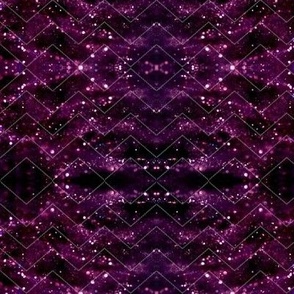 Glitter Bokeh Chevron - Purple
