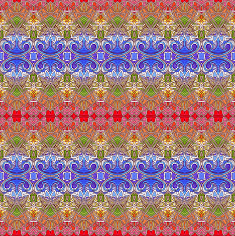 Hot Rainbow Ombre (small scale horizontal stripe) fabric by edsel2084 on Spoonflower - custom fabric