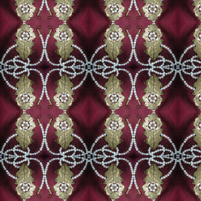 Oak Leaf and Pearls 2