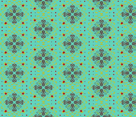 Bright and Stylized fabric by ninjaauntsdesigns on Spoonflower - custom fabric