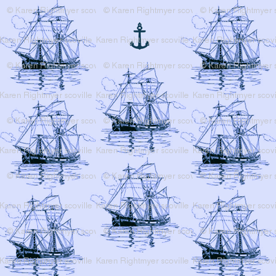 blue ships