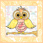 paisley owl large