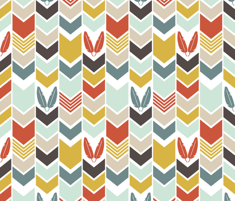 CowboysIndiansChevron fabric by mrshervi on Spoonflower - custom fabric