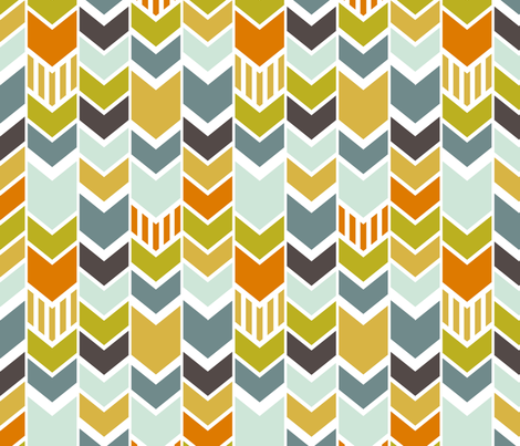 greenchevron fabric by mrshervi on Spoonflower - custom fabric