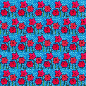 Poppies in the Rain 2