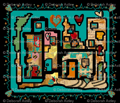 Heartbeat City Cool with an EKG! (basic repeat in yardage)