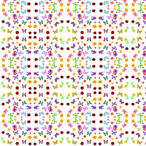 Butterflies and Flowers