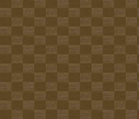 Check Mates - brown fabric by materialsgirl on Spoonflower - custom fabric