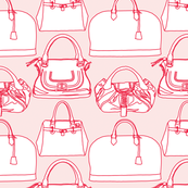 Handbags Pink and Red