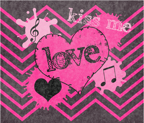 chevron_lovesong_black fabric by christina_traffanstedt@cox_net on Spoonflower - custom fabric