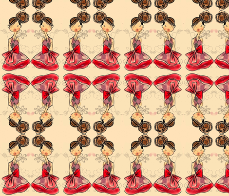 Sweetheart Dance fabric by pink_cupcakes_with_sprinkles on Spoonflower - custom fabric