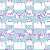Handbags   Blue and Purple