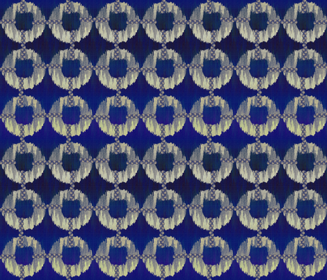oh_my_blue_ikat fabric by glimmericks on Spoonflower - custom fabric