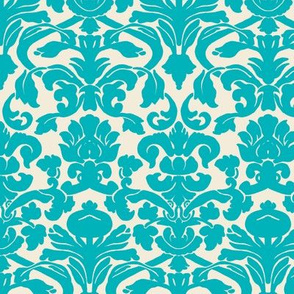 Aqua Damask
