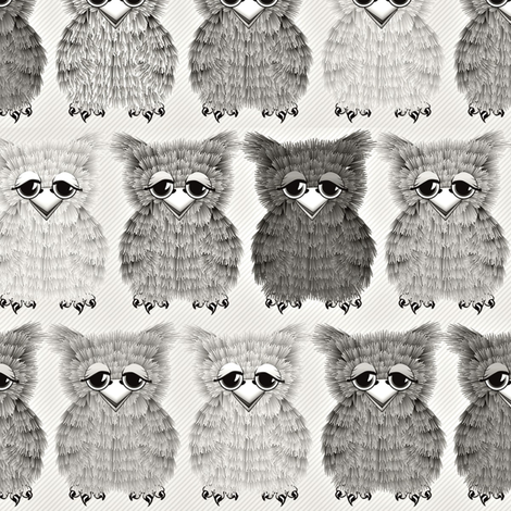 Fuzzy Gray Owlettes