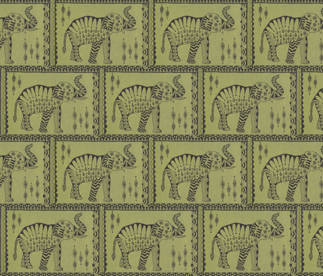 African Elephant fabric by katiame on Spoonflower - custom fabric