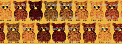 Fuzzy Golden Owlettes