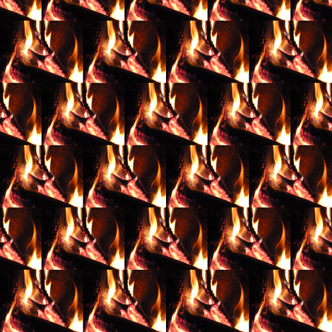 Winter Campfire fabric by ravynscache on Spoonflower - custom fabric