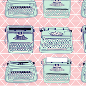 Typewriters Triangle Pink
