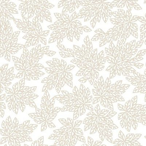Blazing Leaves - gray white